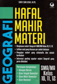 Hafal mahir materi geografi SMA/MA kelas 10, 11, 12