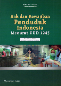 Hak dan kewajiban penduduk Indonesia menurut UUD 1945