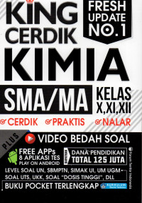 Image of King cerdik kimia untuk SMA/MA kelas X,XI,XII