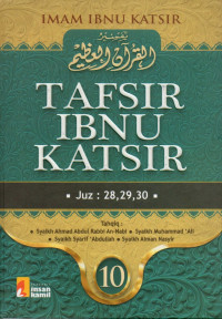 Tafsir Ibnu Katsir : jilid 10