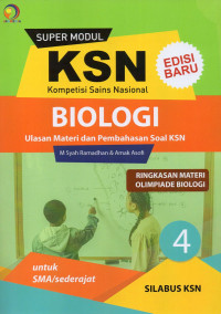 Super modul KSN SMA ringkasan materi olimpiade biologi